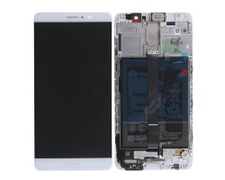 Kijelző érintőpanel LCD Huawei Mate 9 komplett fehér kerettel (akkumulátor, hangszóró) 02351BAS
